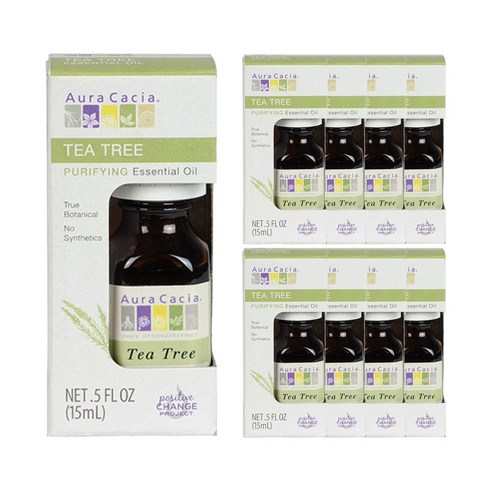 아우라카시아 퓨리파잉 에센셜 오일 티 트리, 9개, 15ml