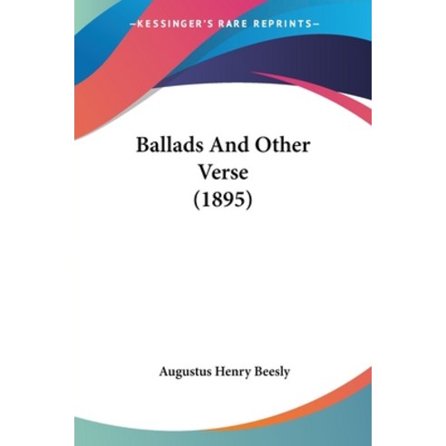 (영문도서) Ballads And Other Verse (1895) Paperback, Kessinger Publishing, English, 9781120161291