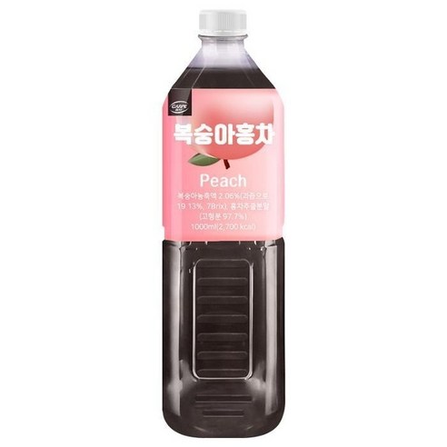 기타 [대호식품]대호액상복숭아아이스티1Lx6개, 1L, 6개 대호아이스티