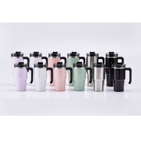 오슬로 리볼브 핸들형 텀블러, 메탈, 600ml, 1개
