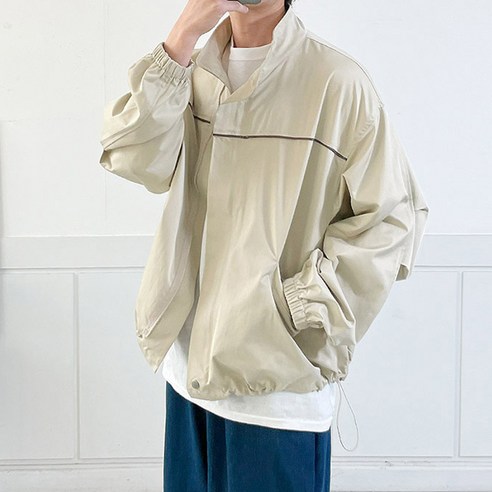 일루몬트 남성자켓 블루종 오버핏 바람막이 야상