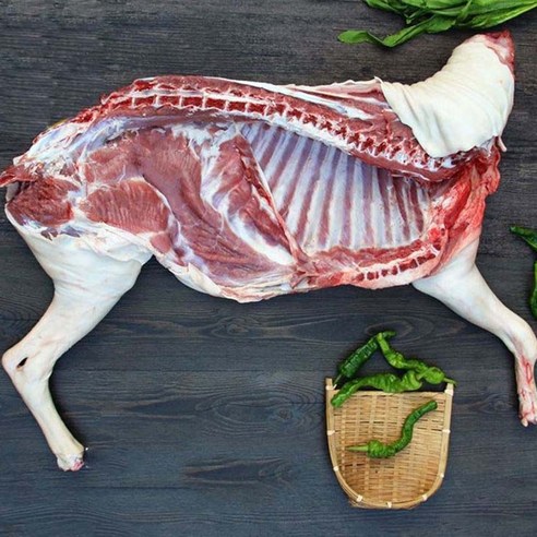 [행복미트] 호주산 염소고기 암컷염소 반마리 식당 납품 대용량 7kg내외 수육 전골 염소탕 불고기용 7kg