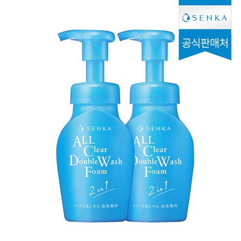   센카 올 클리어 더블 워시 폼, 150ml, 2개