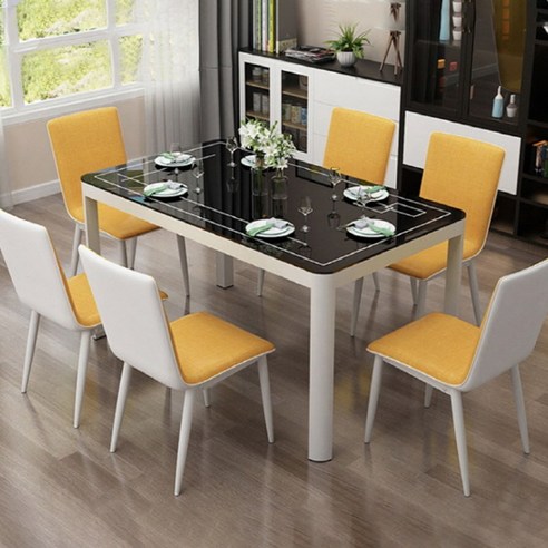 XML 6인용 4인용 식탁세트: 현대적인 홈 스타일에 필수적인 탁월한 선택