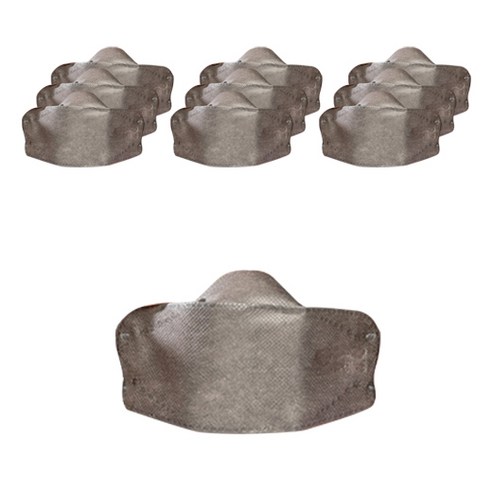 장도연 마스크프렌즈 입체형 10매입 3D 칼라 마스크, 1box (10pcs), 그레이 - 대형