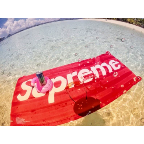 물놀이 암링  침대튜브 튜브 침대 워터 특대형 휴가 베드, 레드