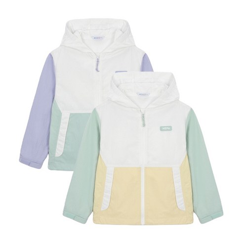 키즈 멜로우 블록 후드 자켓_KKC0604