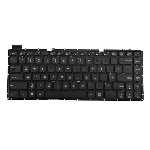 노트북 키보드 Asus X441 X441NA X441N X441NC A441U 용 미국 영어 키패드, 블랙, 290x150x5mm, 플라스틱