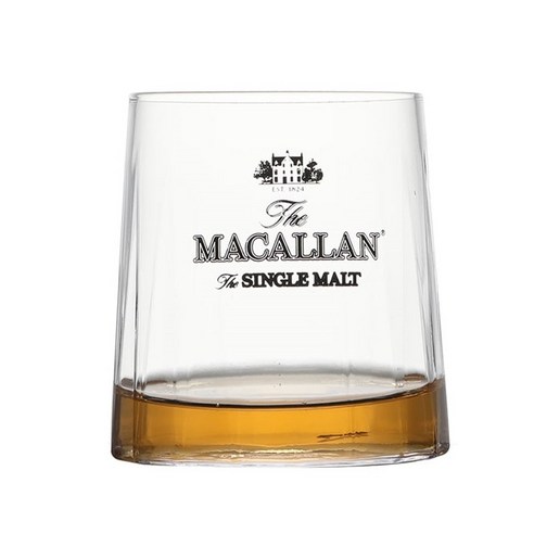 한정판'' MACALLAN 맥켈란 북유럽풍 빈티지 핸드메이드 크리스탈 위스키 글라스 275ml, 1개