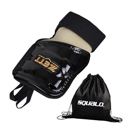 제트 손등가드 우타 BLK-45, 유광 블랙 + SQ 가방, 1개