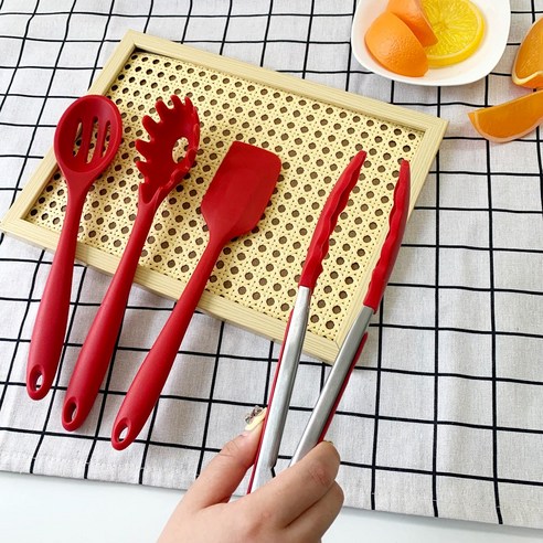 현대적인 주방에 필수적인 그릿의 10p 실리콘 주방도구 세트