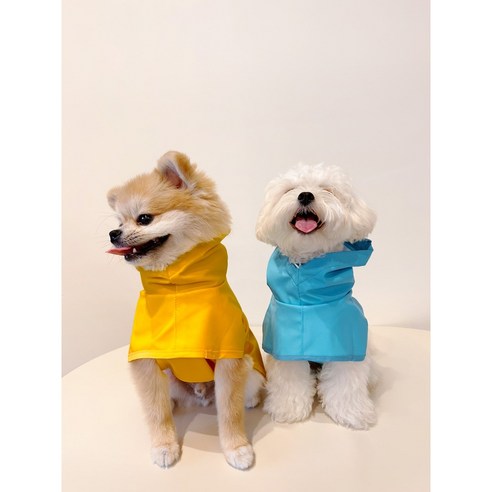 강아지 우비 레인코트, 민트, 1개