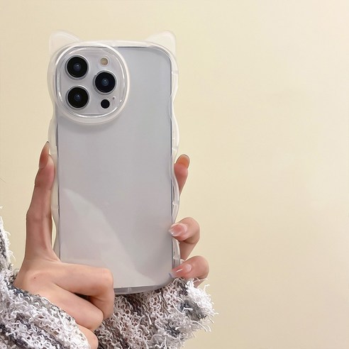 아이폰 쫑긋 고양이 휴대폰 케이스