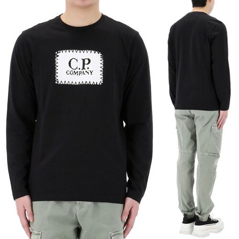 CP COMPANY [명품]24SS CP컴퍼니 로고 프린트 코튼 티셔츠 16CMTS265A 999 16CMTS265A999