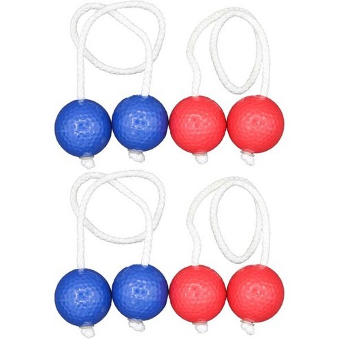 4Pcs 토스볼 레드니스와 블루교체사다리볼 야외 하드트레이닝볼 사다리 토스게임