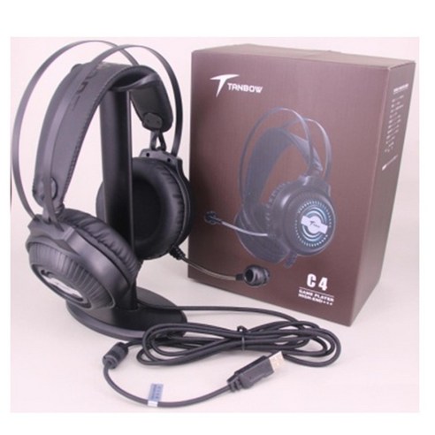 DFMEI 시베리아 굼벵이 C4 e스포츠 USB 케이블 헤드폰 PC방 닭먹기 게임 7.1발광 헤드셋, Tianyu C4U 단일 USB