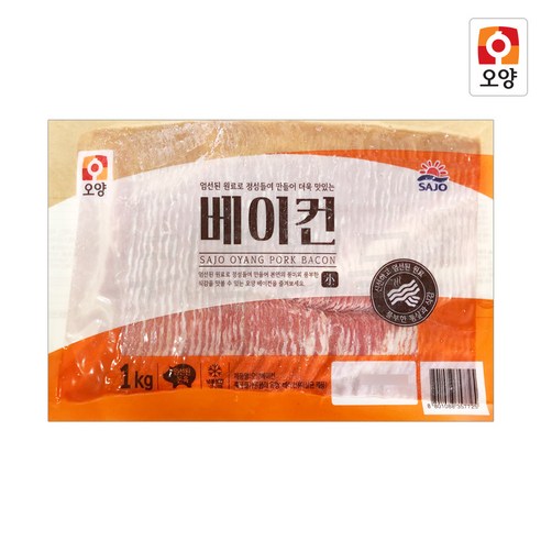 [퀴클리몰] 사조오양 습식 베이컨 대 1kg, 2개