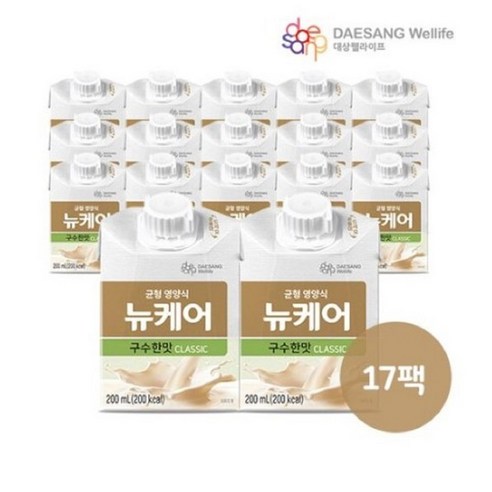 대상웰라이프 뉴케어 구수한맛classic 200ml x 17팩, 17개