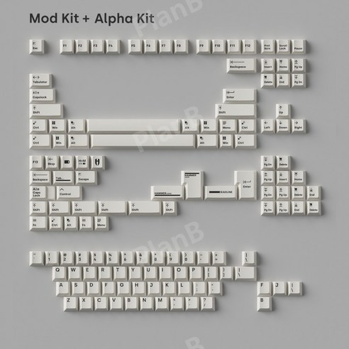 HMC DEADLINE x HAMMER PBT 기계식 키보드 키캡, *, ., Mod+La