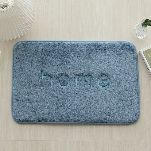HOME & LIVING 메모리폼 발매트, 40cm*60cm, 블루, 1개