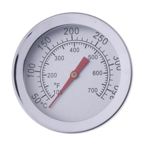 바베큐 바베큐 숯불 그릴 온도계 온도계 5cm 사용하기 쉬운 흰색, 화이트, 50mm, 금속