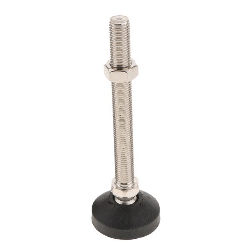 Ursmart 1PC Unwired Swivel 조정 가능한 가구 레벨러 수평 조절 다리, 60mm-M24x200, 다색, 탄소강