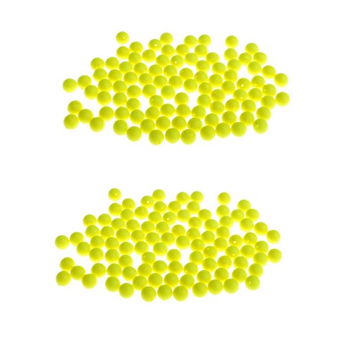 200 개 파업 표시기 형광 낚시 부동 수레 찌 노란색, 옐로우, EVA 거품