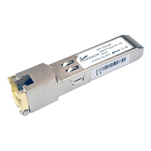 SPARROW SFP-1G-RJ45 1G SFP 스패로우 SFP 광포트를 RJ45로 변환 HPE Aruba 호환용, 12.5cm, 1개 sfp+