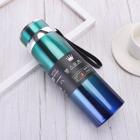 MEIISEO대용량 스포츠 물통 다기능 물병 휴대용 스포츠 물통 대용량 보온병, 600ml, Multi