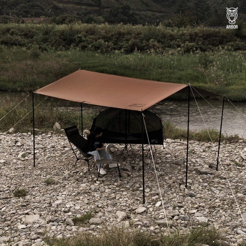 ARBOR 아버 와일드 블랙코팅 미니 실타프 탄: 쾌적한 캠핑을 위한 완벽한 선택