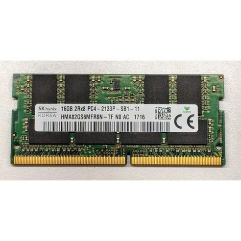   HYNIX 16GB 2Rx8 PC42133P DDR417000 SODIMM ALIENWARE 델 노트북 메모리 HMA82GS6MFR8NTF