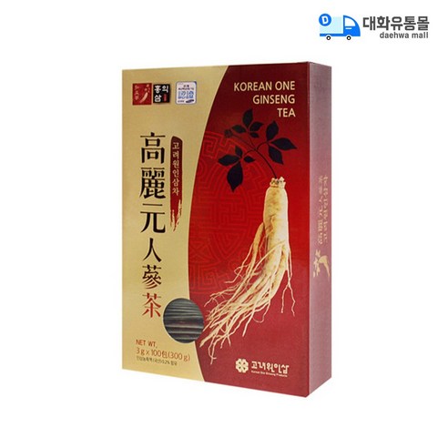 고려원 고려 인삼차 100T+100T 총200T, 3g, 100개입, 8개