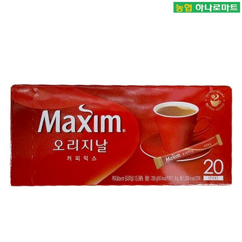 [하나로마트] 맥심 오리지날믹스 20T (236G), 11.8g, 20개입, 1개