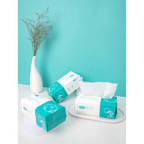 깨끗하고 위생적인 일상, 순면 100% 일회용 위생 페이스 타올로 시작하세요