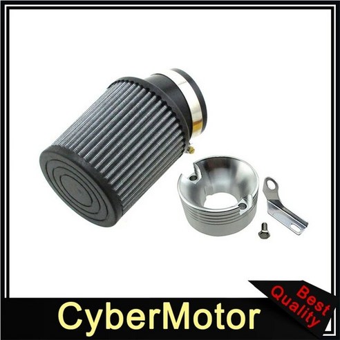 11Hp 혼다 GX340 클론 엔진 용 어댑터가 있는 62mm 에어 필터 카트 잔디 깎는 기계 미니 바이크 파워 패러, 02 Silver, 1개