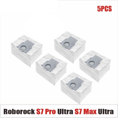 로봇 진공 청소기 교체 먼지 봉투 예비 부품 Roborock S8 Plus Pro Ultra G20 Q7 T8 용 액세서리, [01] 5PCS