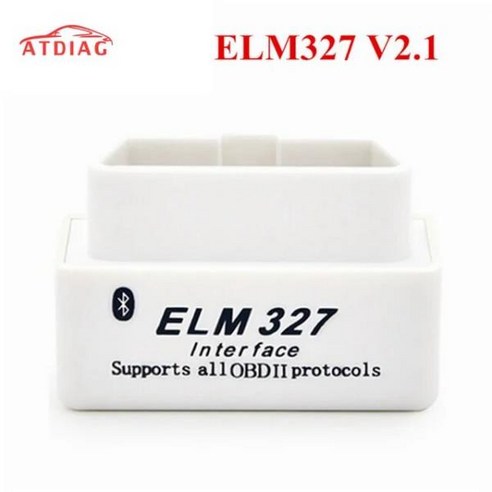 2017 미니 ELM327 블루투스 HW V1.5 25K80 ELM 327 OBD2 안드로이드 토크 PC 지원 모든 OBDII 프로토콜 12, white