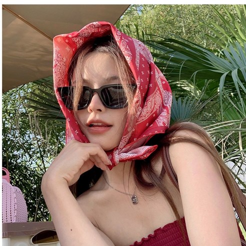 최고급 순면 페이즐리 다기능 등산손수건