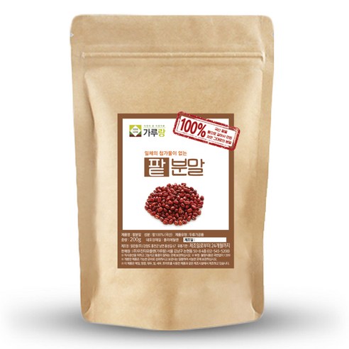 가루랑 100% 국산 팥(생)분말 선식 200g, 1개, 200g