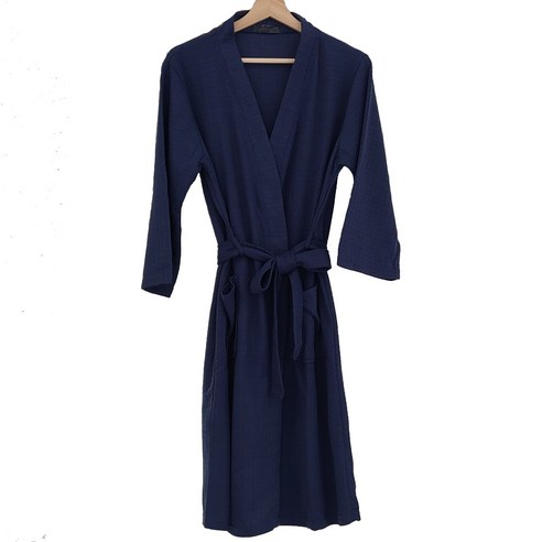 데이그린 부드러운 호텔 샤워 가운 배스로브 남성용(3XL), 코지 네이비, 1개