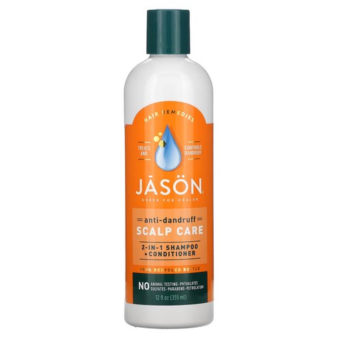 제이슨네츄럴 비듬 완화 트리트먼트 샴푸 + 컨디셔너, 355ml, 1개