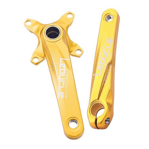 크랭크셋 크랭크 암 내로우 와이드 라운드 체인링 MTB 자전거, 170x104mm, 알류미늄, 금