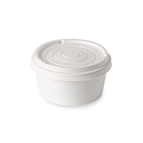 더담다 다회용 무지 종이용기 520ml, 1개입, 50개