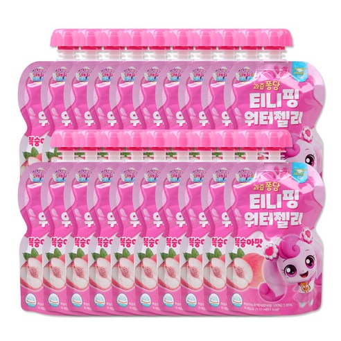 캐치티니핑 워터젤리 110ml 하츄핑 복숭아맛, 20개