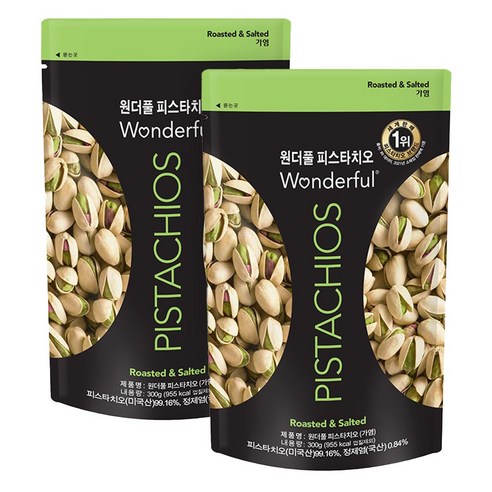 원더풀 피스타치오 가염, 300g, 2개