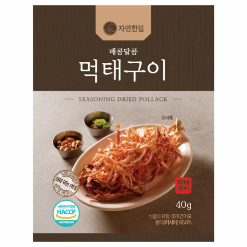 자연한입 매콤달콤 먹태구이, 1개, 40g