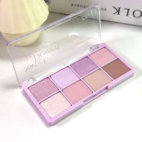 디저트 하우스 팔레트 3color 택1 데일리 쿨톤 글리터 milktouch 러블리 브라운 오렌지 핑크퍼블 메이크업, 03 베리마카롱, 1개... 