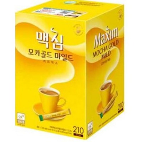 맥심 모카골드 마일드 커피 믹스, 210개입, 4박스, 12g