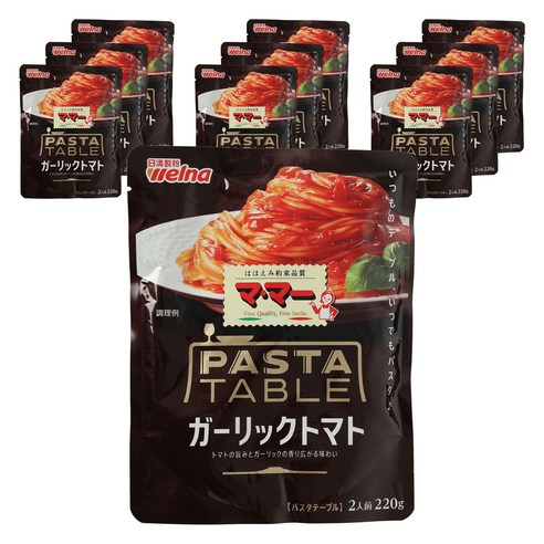닛신 웰나 마마 파스타 테이블 갈릭토마토맛, 10개, 220g