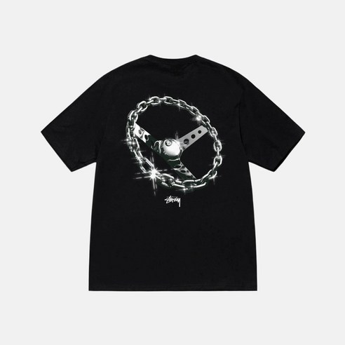 스투시 반팔티 체인링크 티셔츠 블랙 [국내매장판] STUSSY CHAIN-LINK TEE